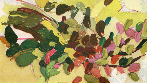 Renata Rampazzi - Fiori (1972 - oil on canvas 50 x 85)
